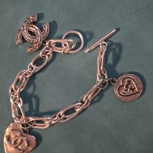 Shimmering Silver Charm Bracelet